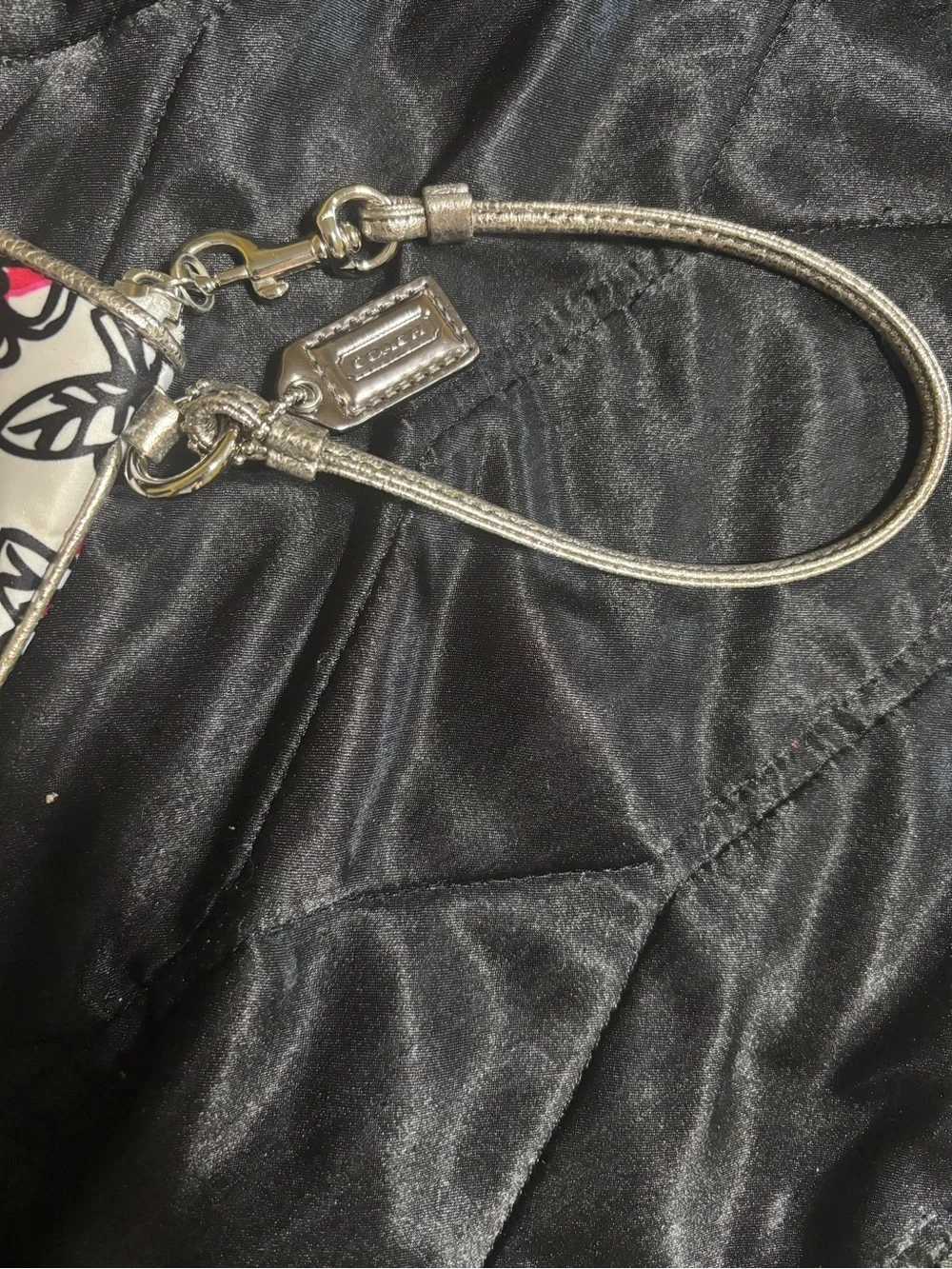 COACH Poppy Sateen Small Wristlet